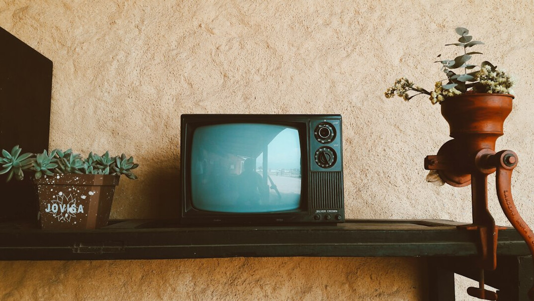 vintage television screen